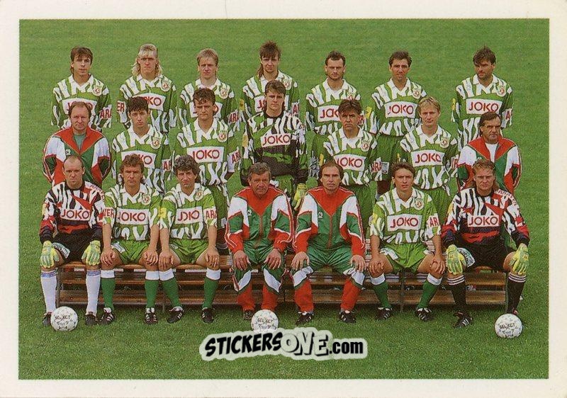 Figurina FC Slovácká Slavia Uherské Hradiste - 1.Fotbalova Liga 1995-1996 n. T14 - Papyro
