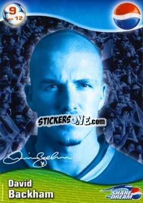 Sticker David Beckham - Share The Dream 2002 n. 9err - PEPSI