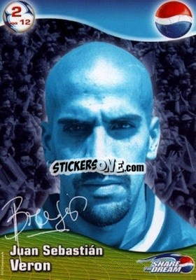 Cromo Juan Sebastian Veron - Share The Dream 2002 - PEPSI