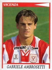 Sticker Gabriele Ambrosetti - Calciatori 1998-1999 - Panini