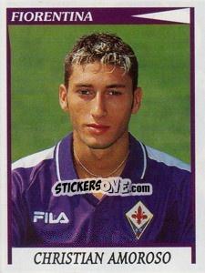 Sticker Christian Amoroso - Calciatori 1998-1999 n. 105 - Panini