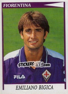 Sticker Emiliano Bigica - Calciatori 1998-1999 n. 108 - Panini