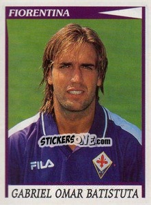 Cromo Gabriel Omar Batistuta - Calciatori 1998-1999 - Panini