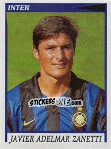 Sticker Javier Adelmar Zanetti - Calciatori 1998-1999 n. 125 - Panini