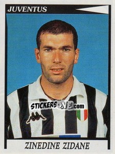 Sticker Zinedine Zidane - Calciatori 1998-1999 n. 156 - Panini