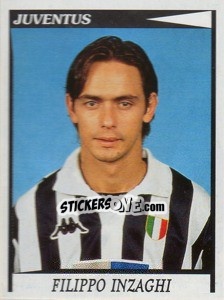 Sticker Filippo Inzaghi - Calciatori 1998-1999 n. 158 - Panini