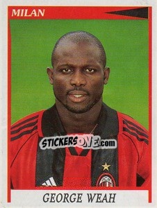 Sticker George Weah - Calciatori 1998-1999 n. 205 - Panini