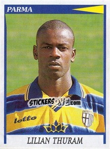 Sticker Lilian Thuram - Calciatori 1998-1999 n. 214 - Panini