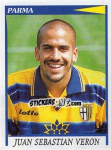 Sticker Juan Sebastian Veron - Calciatori 1998-1999 n. 222 - Panini