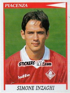 Sticker Simone Inzaghi - Calciatori 1998-1999 - Panini