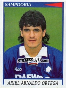 Sticker Ariel Arnaldo Ortega - Calciatori 1998-1999 n. 340 - Panini