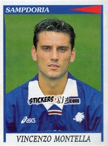 Sticker Vincenzo Montella - Calciatori 1998-1999 n. 341 - Panini