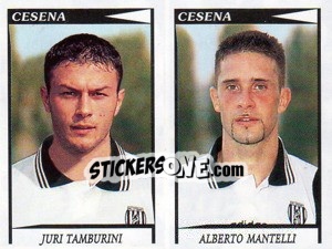 Sticker Tamburini / Mantelli  - Calciatori 1998-1999 - Panini