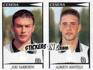 Sticker Tamburini / Mantelli  - Calciatori 1998-1999 n. 461 - Panini