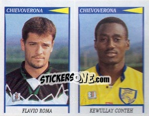 Sticker Roma / Conteh  - Calciatori 1998-1999 - Panini