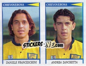 Sticker Franceschini / Zanchetta  - Calciatori 1998-1999 n. 472 - Panini