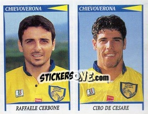 Sticker Cerbone / De Cesare  - Calciatori 1998-1999 - Panini