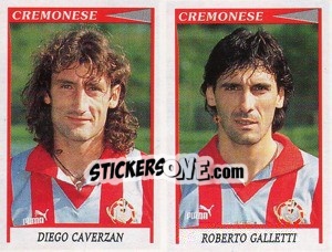 Sticker Caverzan / Galletti  - Calciatori 1998-1999 - Panini