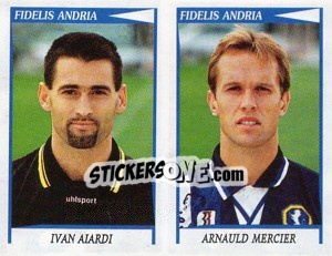 Sticker Aiardi / Mercier  - Calciatori 1998-1999 - Panini