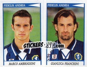Sticker Ambrogioni / Franchini  - Calciatori 1998-1999 n. 497 - Panini