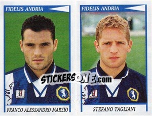 Figurina Marzio / Tagliani  - Calciatori 1998-1999 - Panini