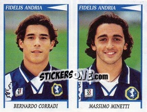 Sticker Corradi / Minetti  - Calciatori 1998-1999 - Panini