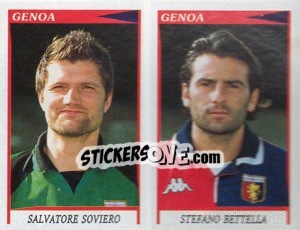 Sticker Soviero / Bettella  - Calciatori 1998-1999 n. 504 - Panini