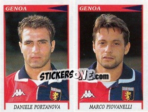 Sticker Portanova / Piovanelli  - Calciatori 1998-1999 - Panini