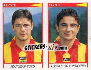 Sticker Cozza / Conticchio  - Calciatori 1998-1999 - Panini