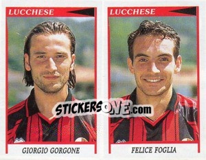 Sticker Gorgone / Foglia  - Calciatori 1998-1999 n. 527 - Panini