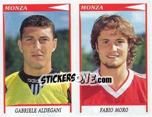 Sticker Aldegani / Moro  - Calciatori 1998-1999 - Panini