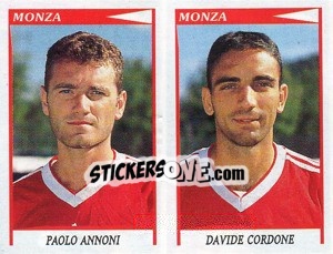 Sticker Annoni / Cordone  - Calciatori 1998-1999 n. 533 - Panini