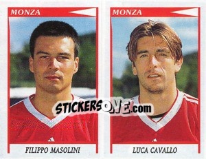 Sticker Masolini / Cavallo  - Calciatori 1998-1999 n. 534 - Panini