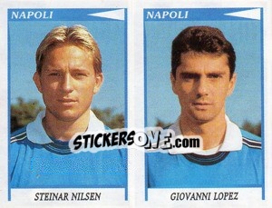 Figurina Nilsen / Lopez  - Calciatori 1998-1999 - Panini