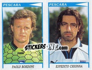 Sticker Bordoni / Chionna  - Calciatori 1998-1999 - Panini