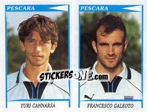 Sticker Cannarsa / Galeoto  - Calciatori 1998-1999 n. 551 - Panini