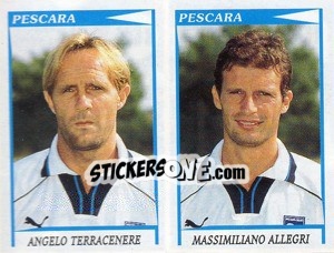 Sticker Terracenere / Allegri  - Calciatori 1998-1999 - Panini