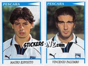 Sticker Esposito / Palumbo - Calciatori 1998-1999 n. 555 - Panini