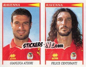Sticker Atzori / Centofanti  - Calciatori 1998-1999 - Panini