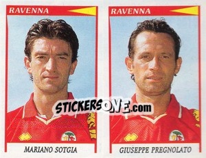 Sticker Sotgia / Pregnolato  - Calciatori 1998-1999 - Panini