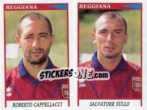 Sticker Cappellacci / Sullo  - Calciatori 1998-1999 - Panini