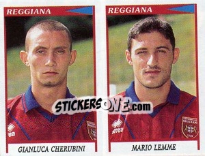Sticker Cherubini / Lemme  - Calciatori 1998-1999 - Panini