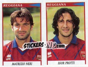 Figurina Neri / Protti  - Calciatori 1998-1999 - Panini