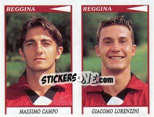 Sticker Campo / Lorenzini  - Calciatori 1998-1999 - Panini