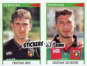 Cromo Bini / Silvestri  - Calciatori 1998-1999 - Panini