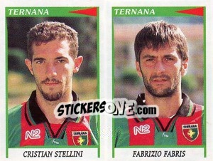 Sticker Stellini / Fabris  - Calciatori 1998-1999 n. 587 - Panini