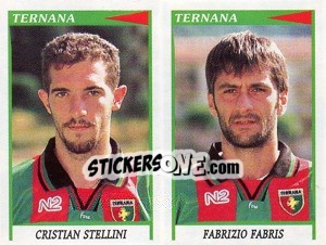 Cromo Stellini / Fabris  - Calciatori 1998-1999 - Panini