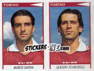 Sticker Sanna / Scarchilli  - Calciatori 1998-1999 n. 597 - Panini