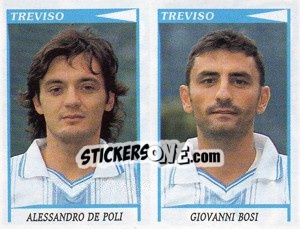 Figurina De Poli / Bosi  - Calciatori 1998-1999 - Panini