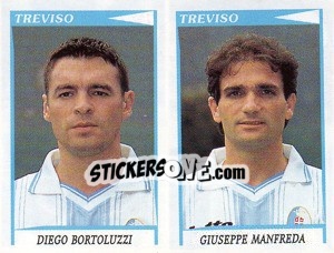 Sticker Bortoluzzi / Manfreda  - Calciatori 1998-1999 - Panini